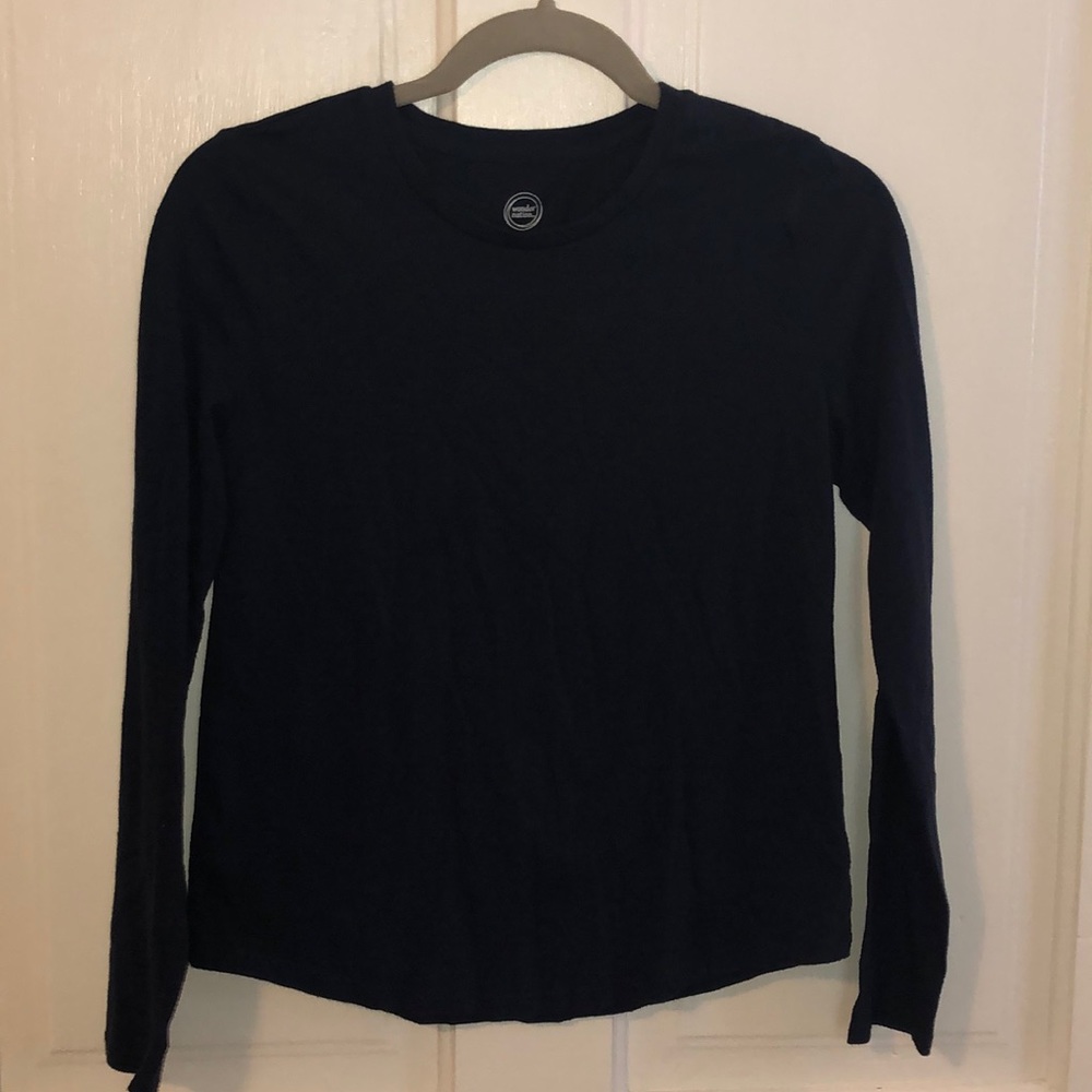 Navy long sleeve tee